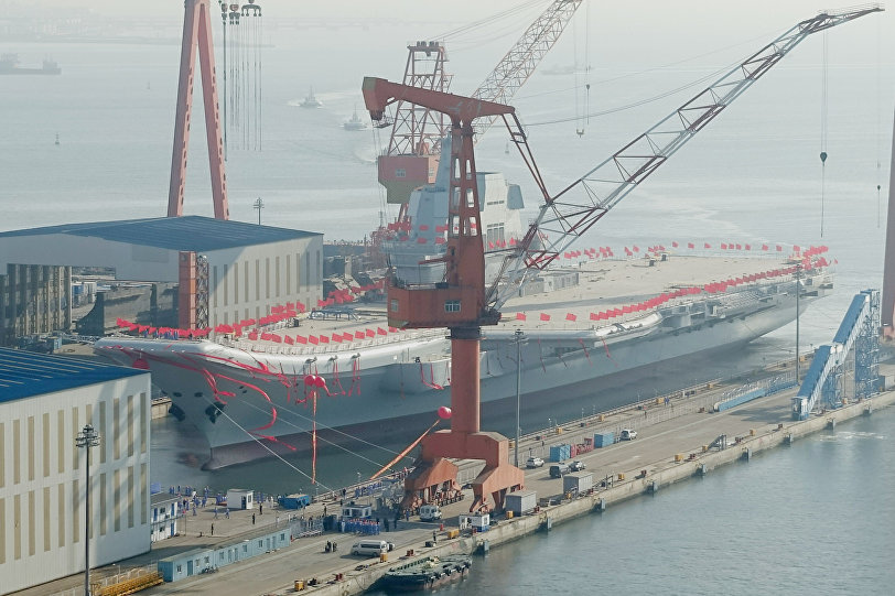 4月26日,中國人民解放軍海軍001A項目第二艘航母下水 4月26日,中國人民解放軍海軍001A項目第二艘航母下水
