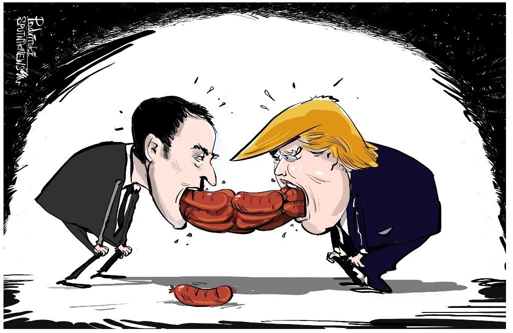 马克龙拒绝透露与特朗普会谈的内容:香肠是什么做的食客不必知道 马克龙拒绝透露与特朗普会谈的内容:香肠是什么做的食客不必知道