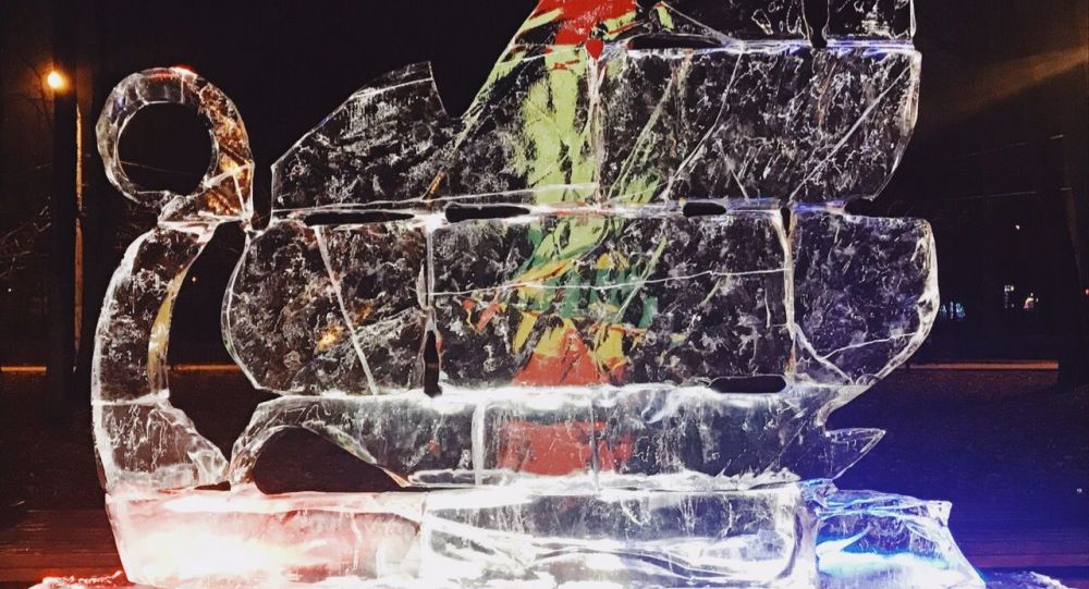 哈尔滨冰雕艺术首次亮相俄罗斯